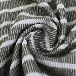 Knit Fabric CVC Spandex Rib heavy fabric