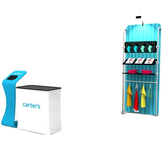 Быстро устанавливаемый складной алюминиевый тканевый рекламный портативный выставочный стенд 3x3