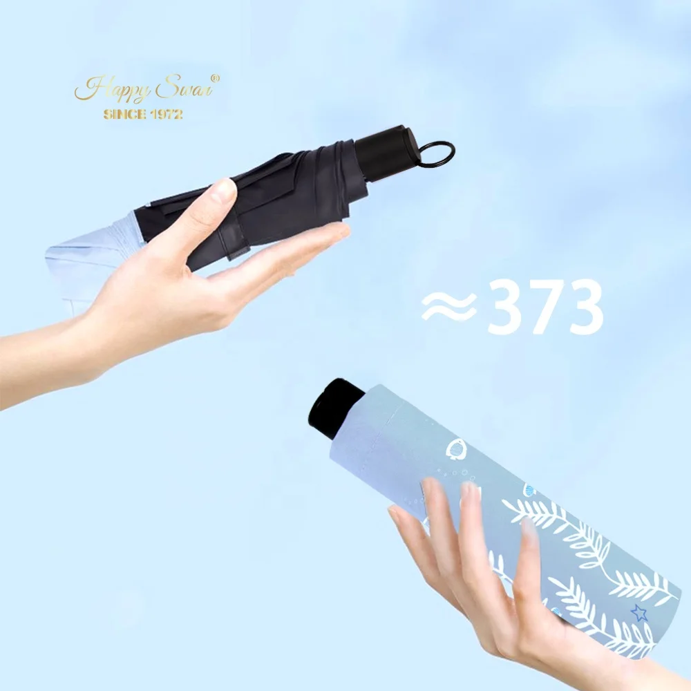 Happy Swan 3 fold big size 10 ribs sun and rain reverse umbrella