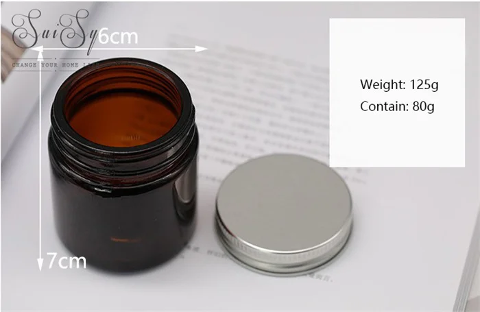 Коричневый держатель чашки DIY пустые стеклянные банки для свечей с