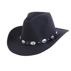 Wholesale Wool Fedora Cap Bulk Hot Sale Cowboy Hat Custom Men Felt Cowboy Hats