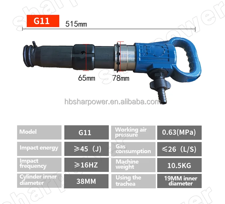 manufacture outlets price G10 G15 G11 G20 Air pneumatic demolition pick jack hammer