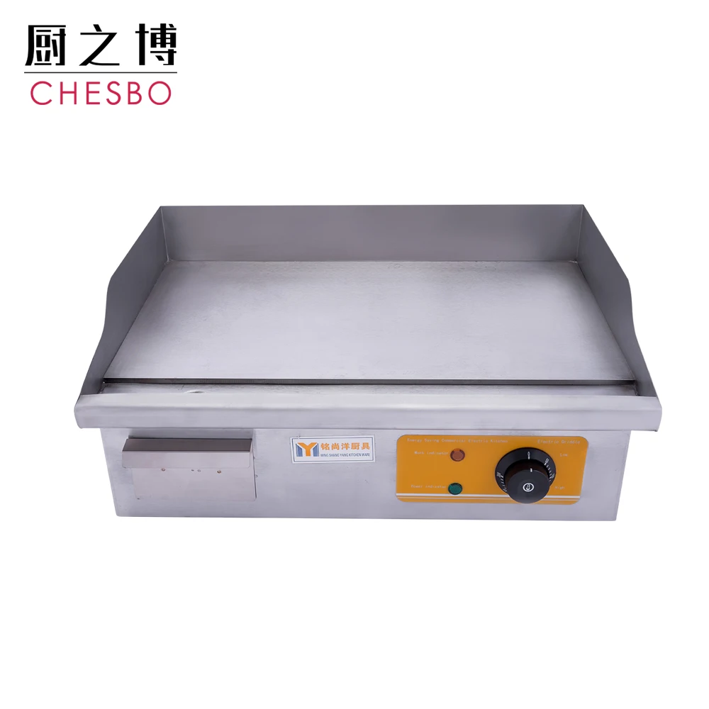Commercial Countertop Electric Grill Hamburger BBQ Griddle