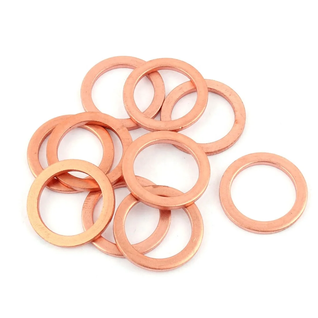 10mm x 16mm x 1mm M10 Copper flat Washer Metric sealing washer for screw bolt