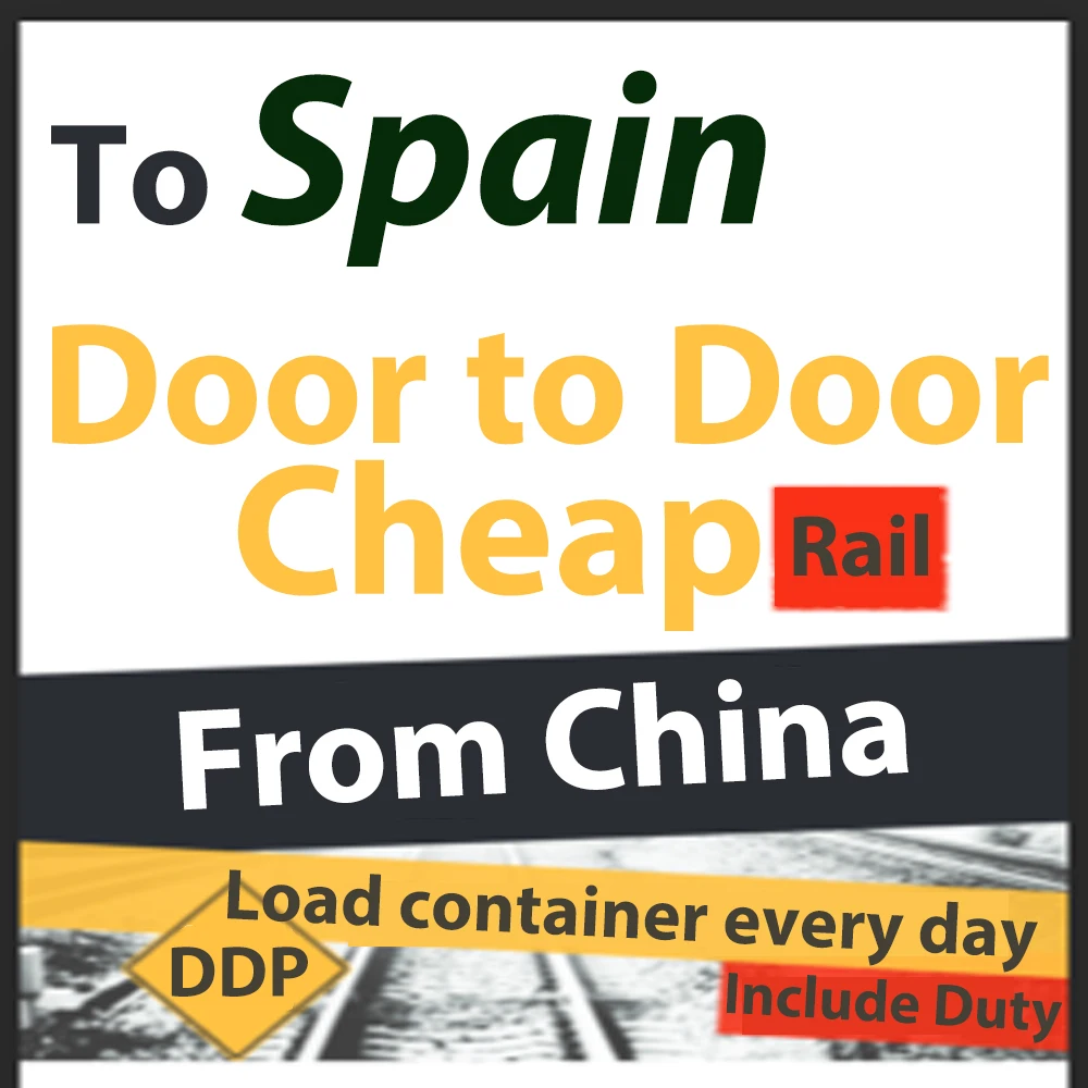 Ddp Europe Freight Forwarder China Cheapest Train Express Shipping to Spain to Door