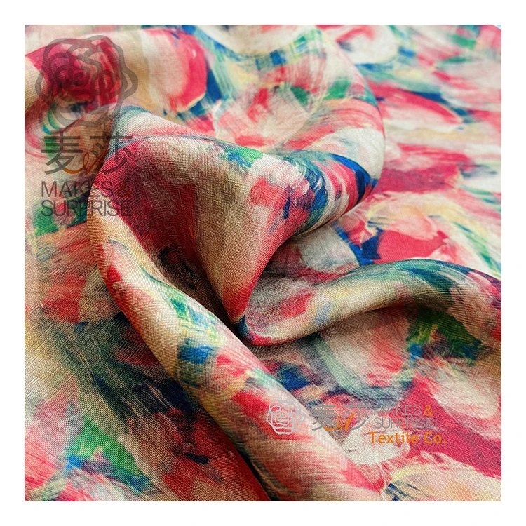 Customize Digital Printing Floral Viscose Printed Fabrics 100 Viscose Modal Fabric For Shirt Dresses Home Textile