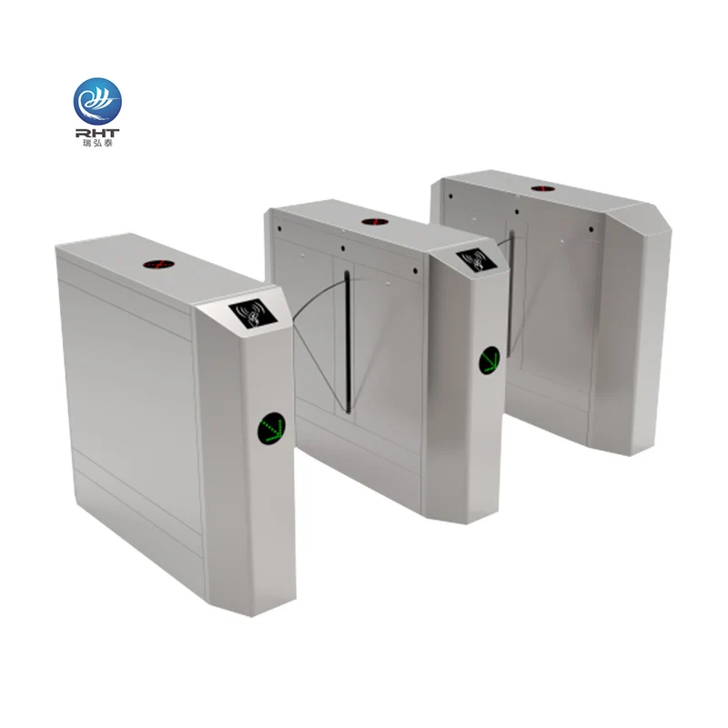 flow control system subway railway station airport security barrier gate brushless motor transparent speed flap turnstiles