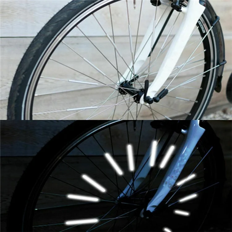 Wholesale Reflective Accessories for Bike Reflector Bike Wheel Spoke Reflective Bike Wheel Cover Spokes Bicycle Reflector