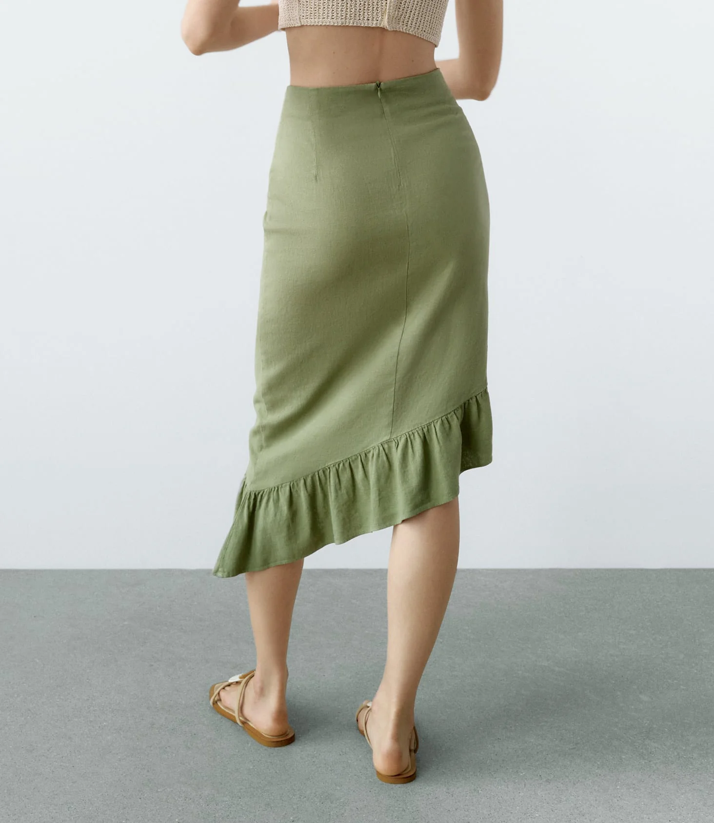 Customize Womens Asymmetrical Skirt Newest Model Skirt Latest Long Skirt Design