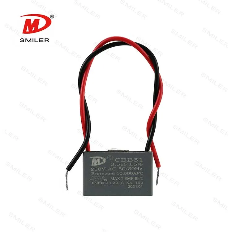 CBB61 конденсатор 4 мкФ 450 в 5% переменного тока 1 2 50/60 Гц потолочный вентилятор 5/1 8/2/2/2/2.5/3/4/5-20