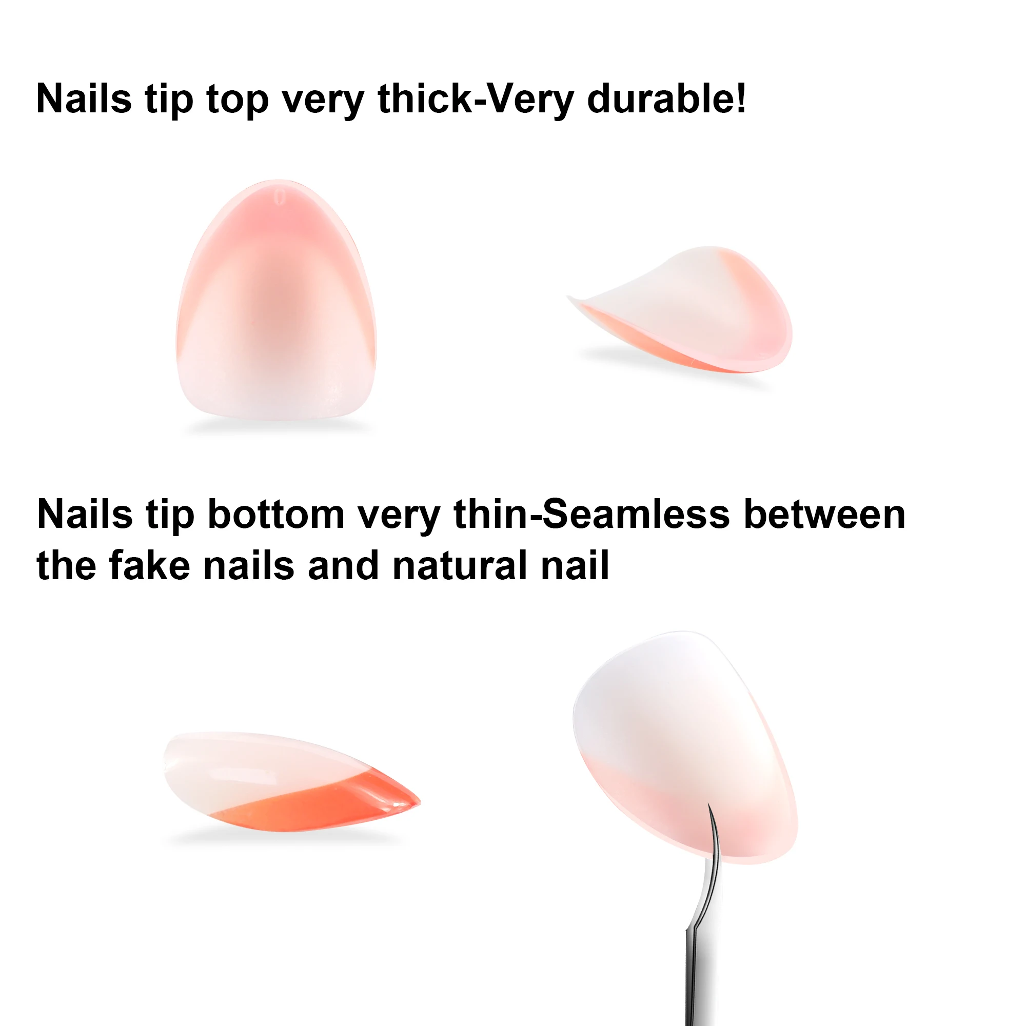 Nailway New Design Wholesale Glossy Short Oval 15 Sizes 30Pcs Artificial Fake Nails Soft Gel Press On Nails