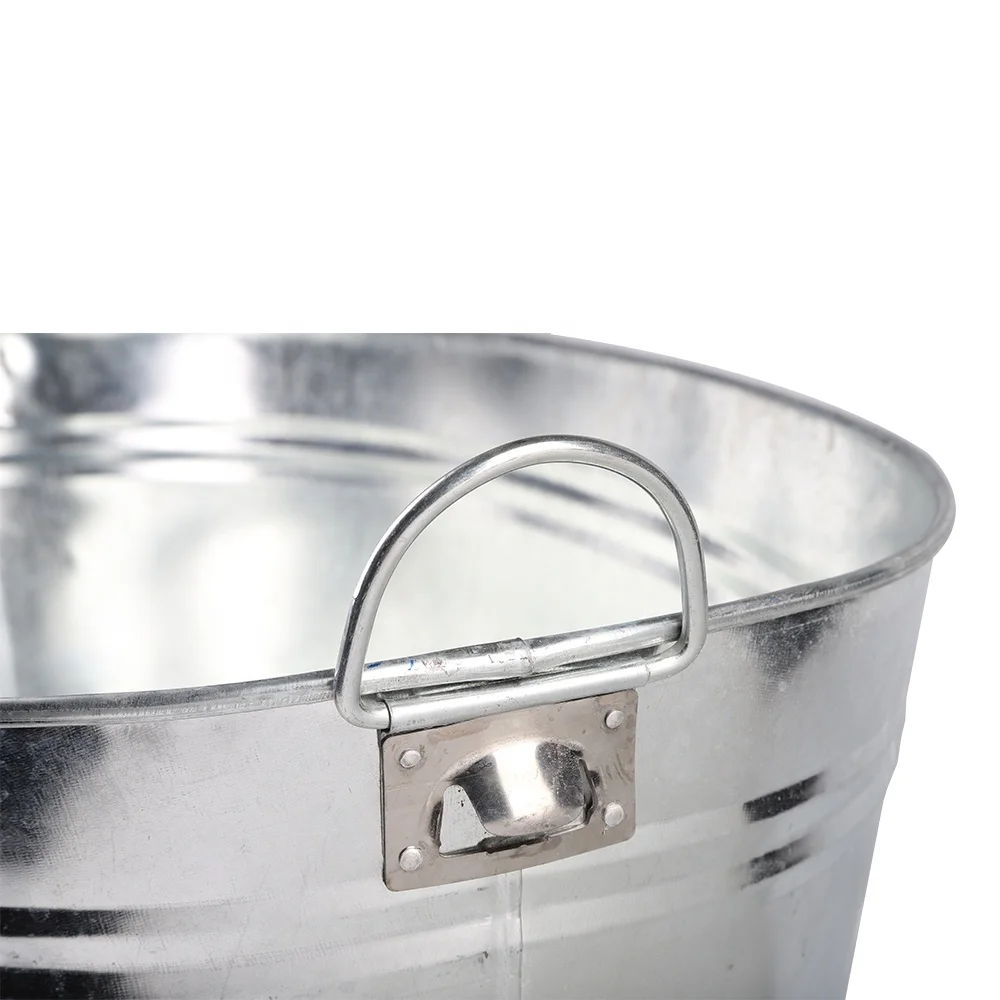 CORONA 66L Large Galvanized Metal Ice Bucket For Beer Metal Large Tub For Party