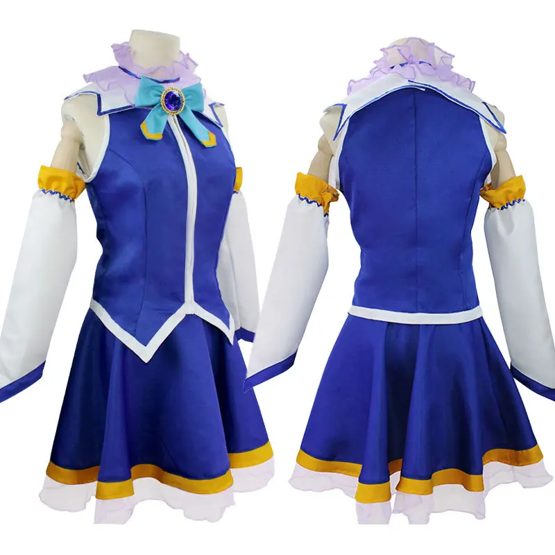 Anime Konosuba Aqua Cosplay Kono Subarashii Sekai Ni Shukufuku Wo! Costume Satou Kazuma Uniform Suit Megumin Magician Costumes