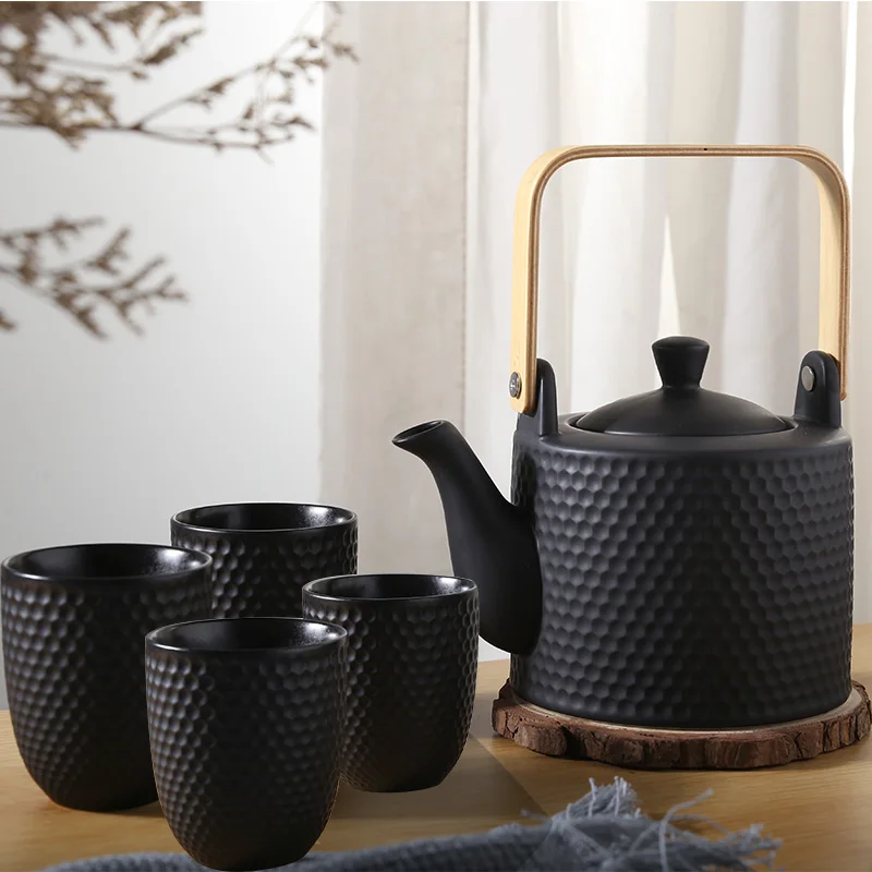 Huada Hot Sale Coffee & Tea Sets Porcelain Japanese Style Tea Cup With Tea Pot With Infuser For Party