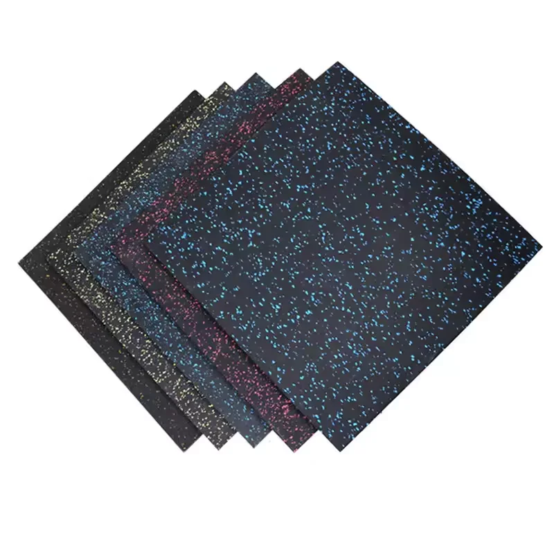 Anti-pressure Wear-resistant Indoor Gym Rubber Floor Mat Safe and easy to install floor damping pads gym rubber bricks