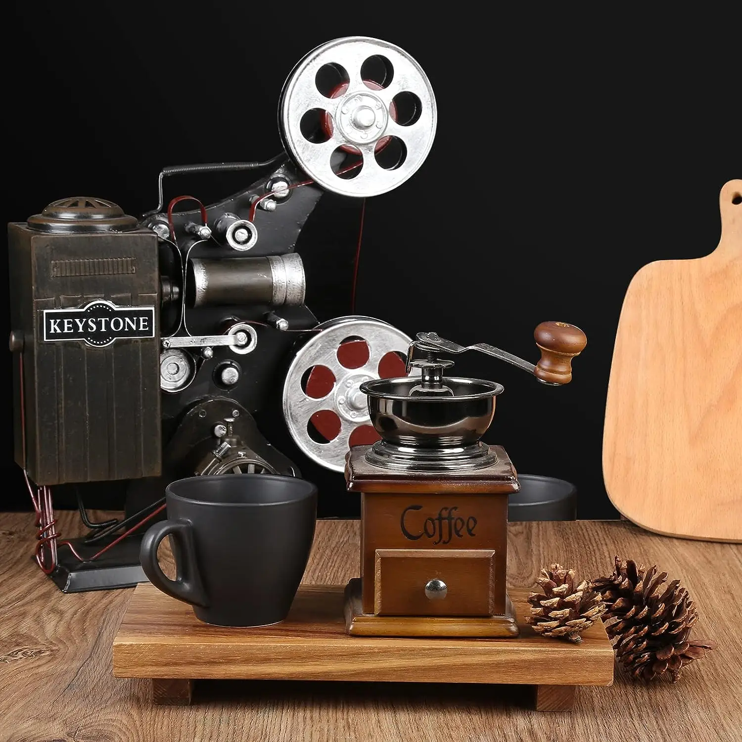 Wooden Pedestal Stand Riser Tray Soap Dish and Plant Holder for Kitchen and Bathroom Sink