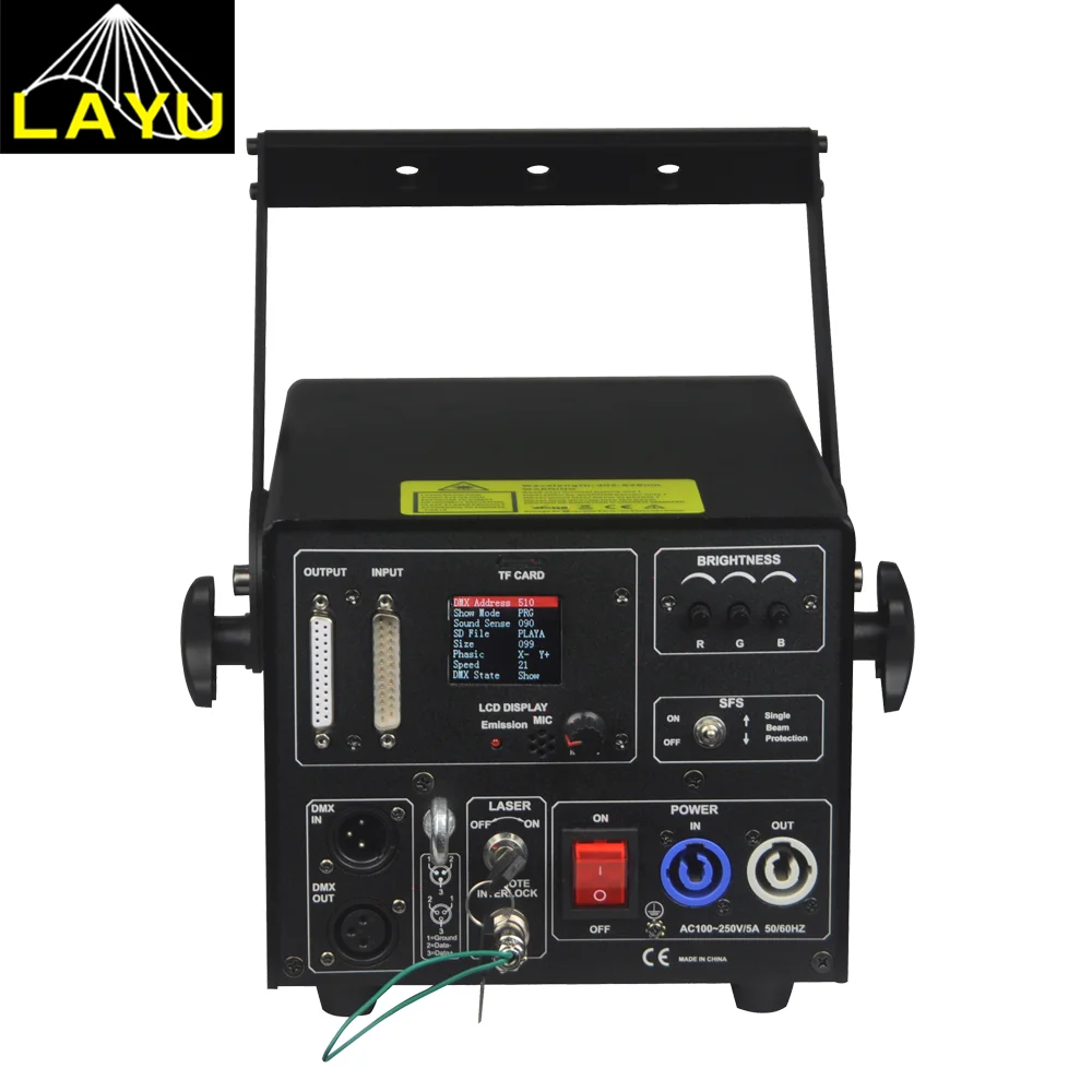 Outdoor Laser 8W RGB Animation Laser Light Ilda DJ Laser Stage Lighting Lasershow