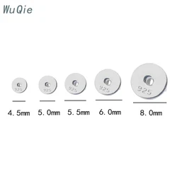 Wuqie Wholesale Gold plated Earring Jewelry Findings Sterling Customizable Silver 925 Earring Backs Stopper
