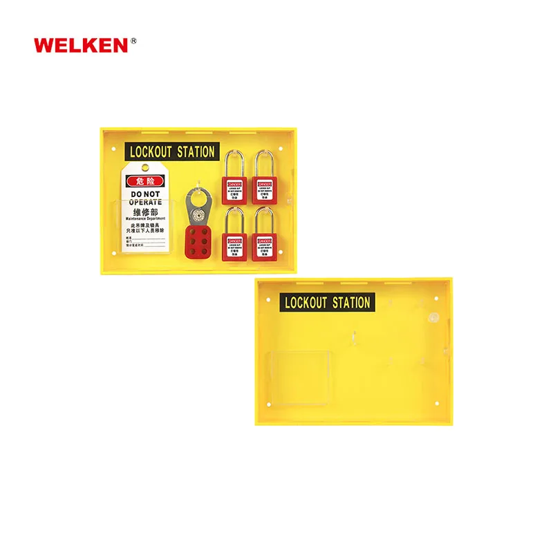Hot Sale Factory Price 4 Padlock Wall mounted Combination Lockout Station padlock station