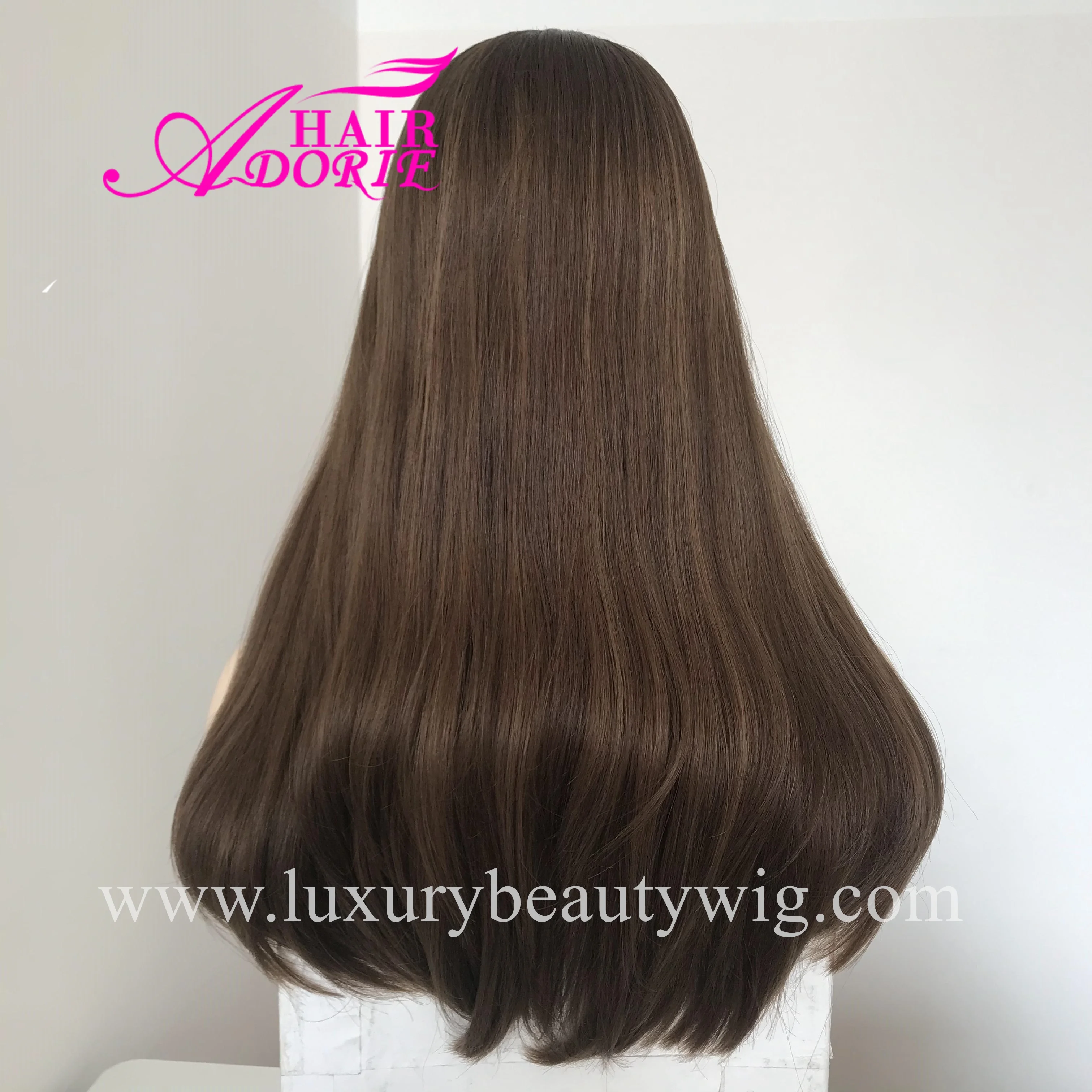 LX207 China Five Star Factory European Human Virgin Hair Natural wavy Silk Top Jewish Kosher Wig
