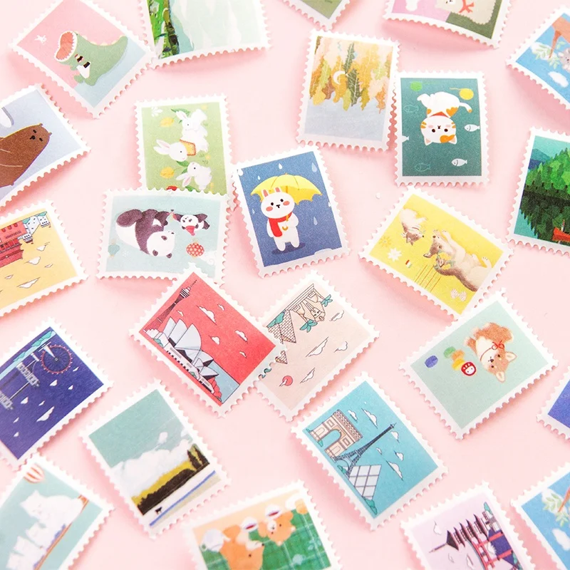 Cheap Customized DIY Craft Stamp Stickers Label Perforated Washi Tape