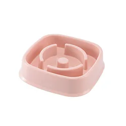 Factory Wholesale Pet Supplies Food Grade Plastic Dog Cat Food Bowl Anti Choking Slow Food Dog Bowl