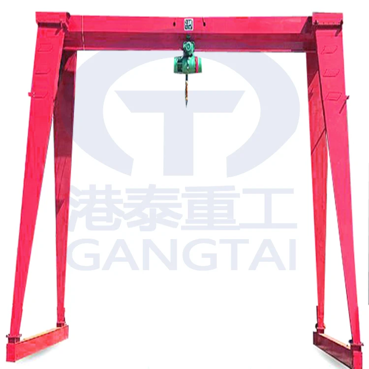 Manufacturer Sale Electric Rail Travelling Single Girder Gantry Crane For Project