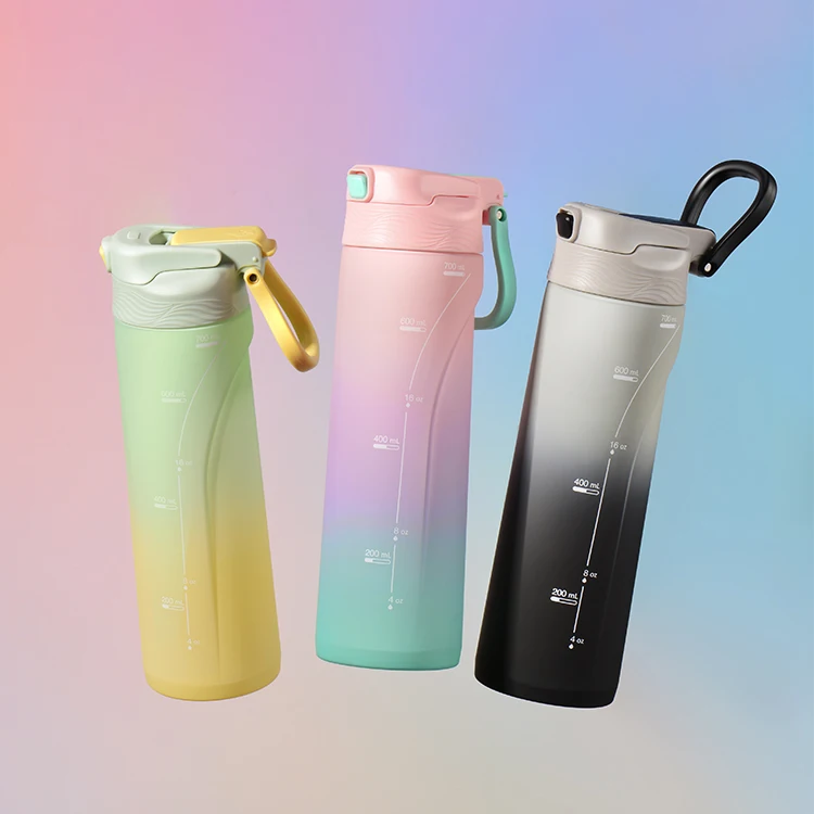new design eco wholesale custom printed logo unique yellow tritan plastic adults drinking water bottles with straw for women