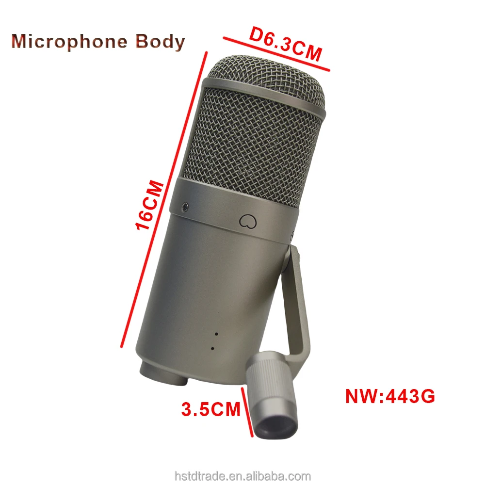 I shaped Silver Metal NM Mic Holder wireless Body Microphones studio recording for sound system DIY U87 FET brand repair