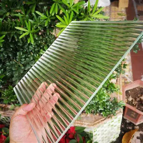 5mm 10mm 12mm Ultra Clear Moru Patterned Glass Fluted Toughened Glass Price Changhong Glass