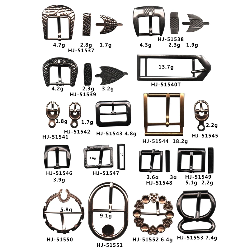 BX  Wholesale Side Release Buckle Metal Metal Ladder Lock Buckle Black Metal Buckle