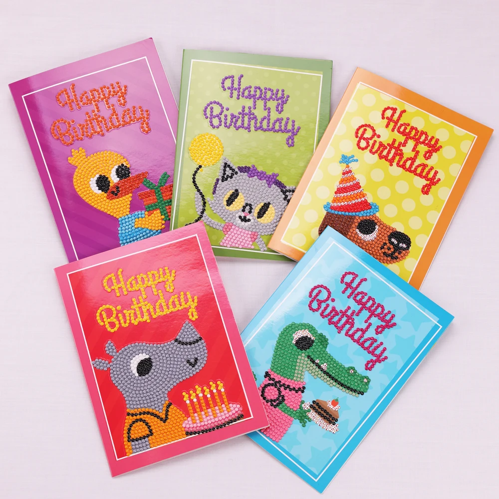 Greeting handmade 3d birthday card DIY diamond painting wedding fancy gift card