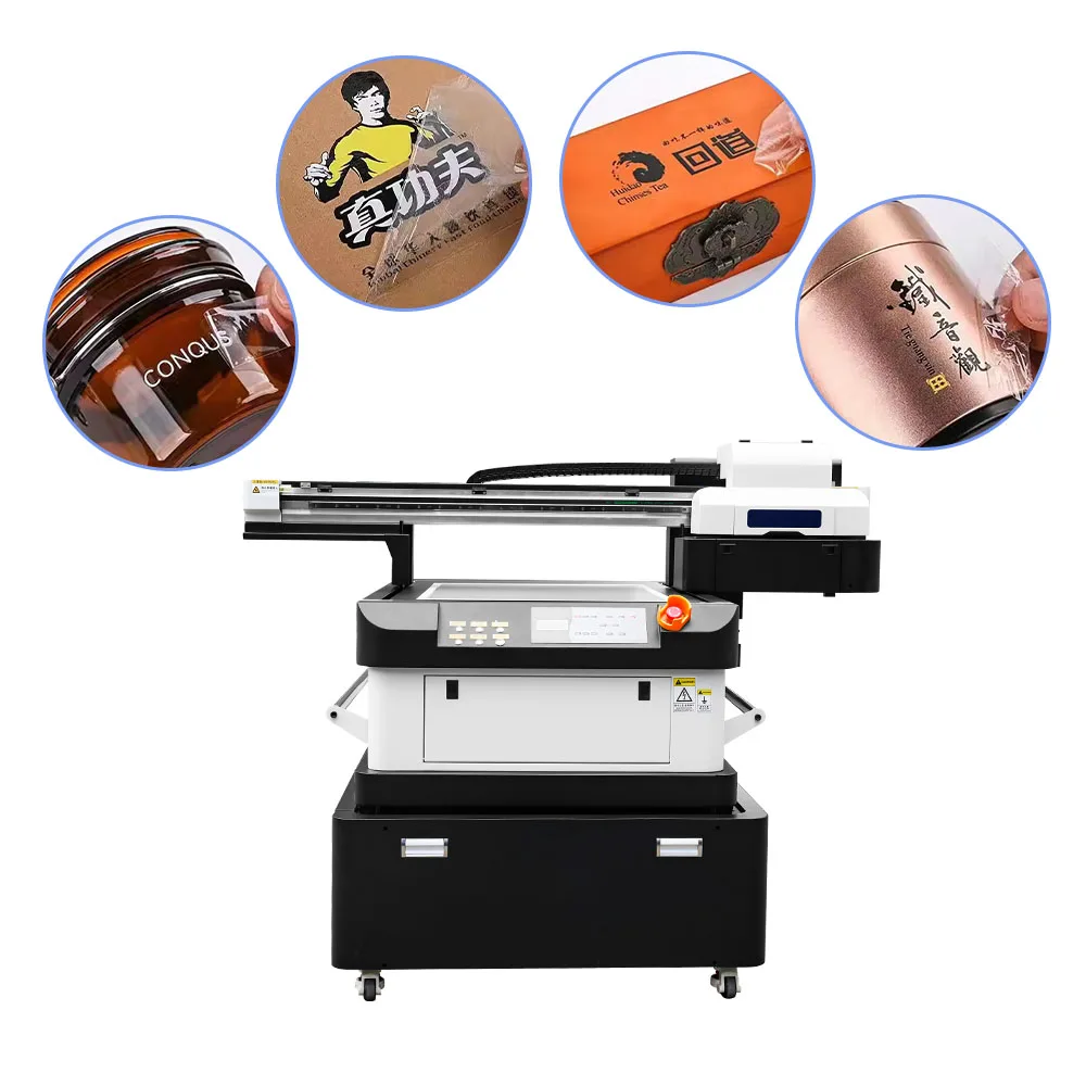 Lancelot uv flatbed printer 6090 digital flatbed printer uv digital inkjet label printer i1600 i3200