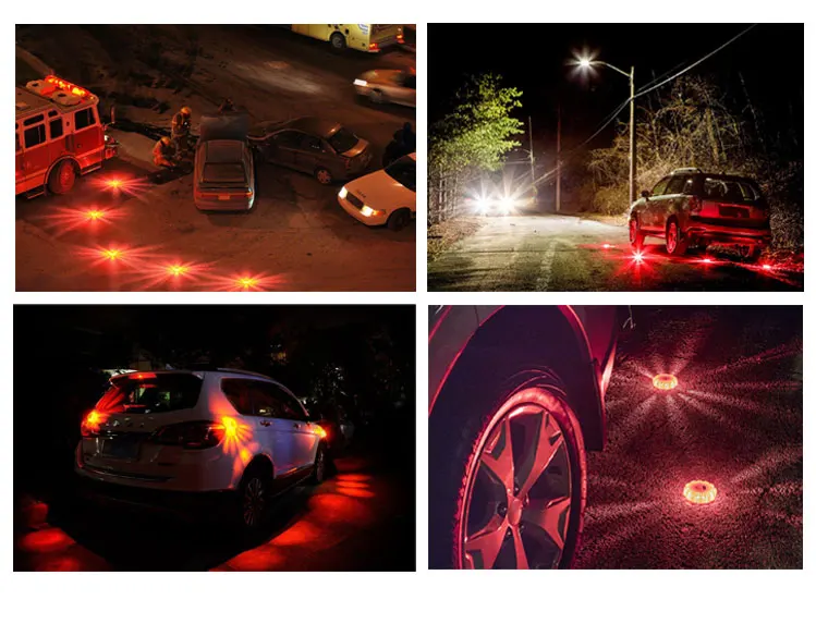 China Supplies Led Emergency Traffic Warning Light Led Road Flares Safety Light With Magnet