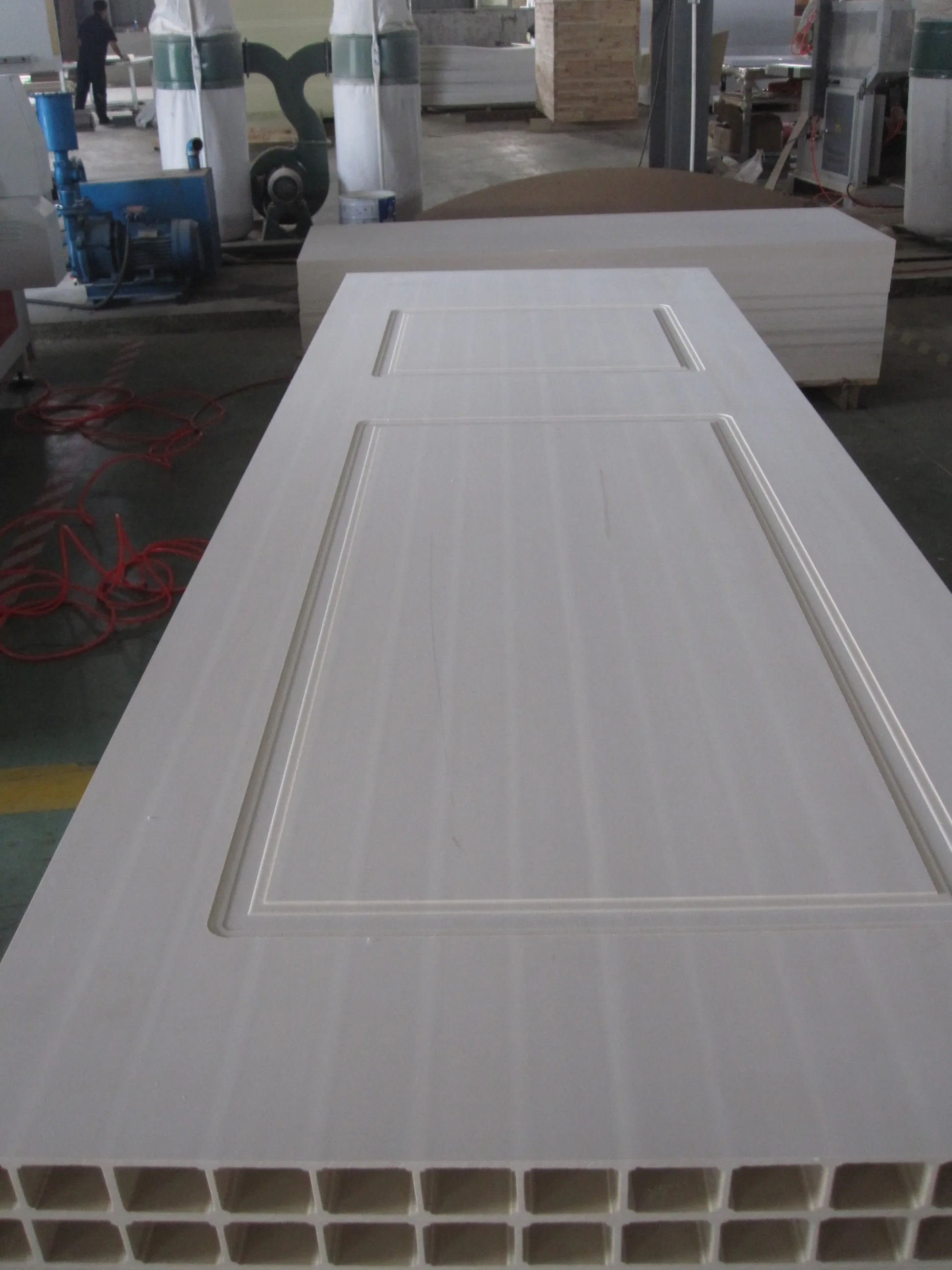 High quality wood plastic composite hollow door panel WPC profile for door use WPC door core width*thickness 640*45mm