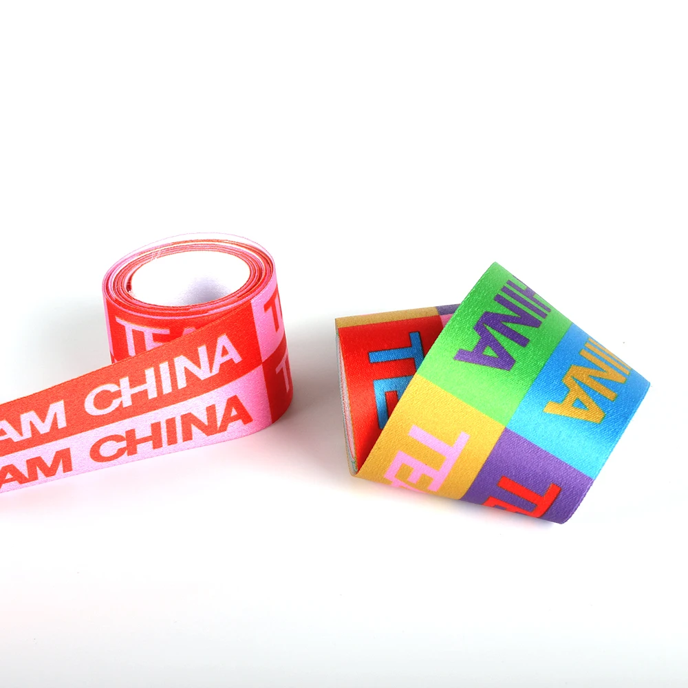 Good Price Polyester Tape Textile Accessories Printed Elastic Polyester Webbing Gift Wrap Webbing Strap