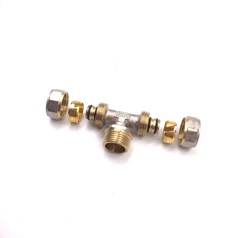 Brass Press Fitting for PPR Pipe Compression Tube Fitting