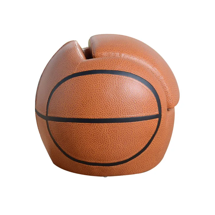 Лидер продаж, детская мебель в форме шара amazon, баскетбольное кресло с оттоманкой