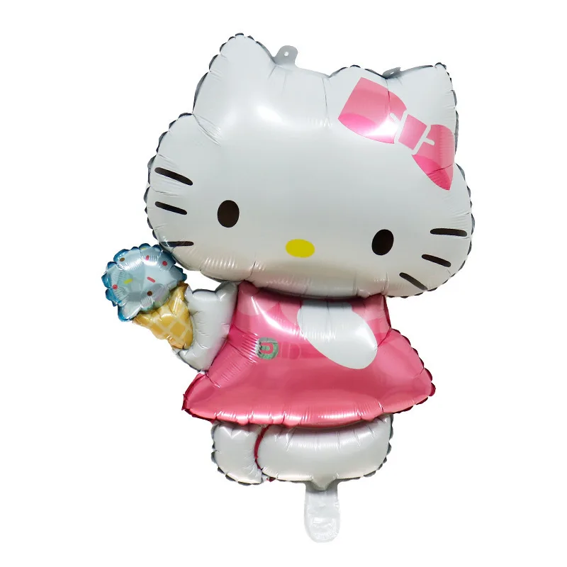 SHANGHAI PARTY 18 Inch Round Cute Cat Globos Aluminum Foil Cartoon Balloon Kids Inflatable Toys Shower Balls