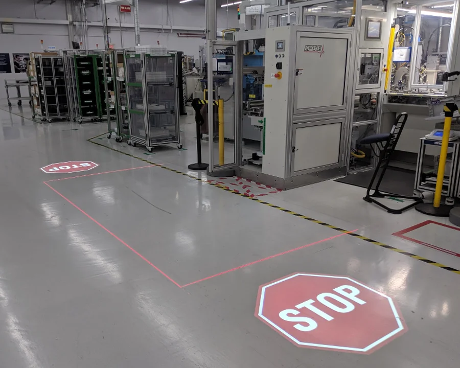 Светодиодный напольный знак Gobo 90 дюймов из алюминиевого сплава 100 Вт 1500