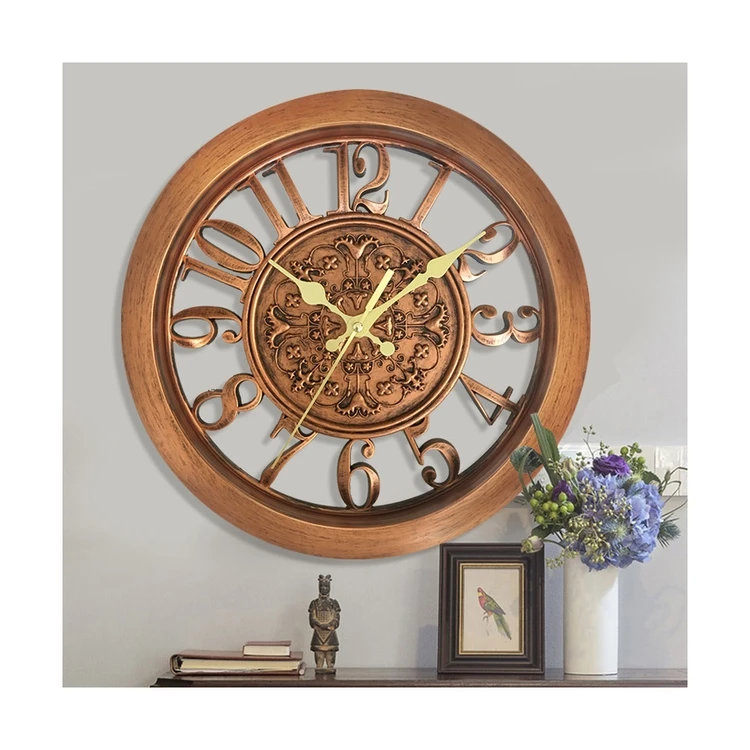 
Hot Sell Vintage Home Decorating European Old Style Wall Clock 