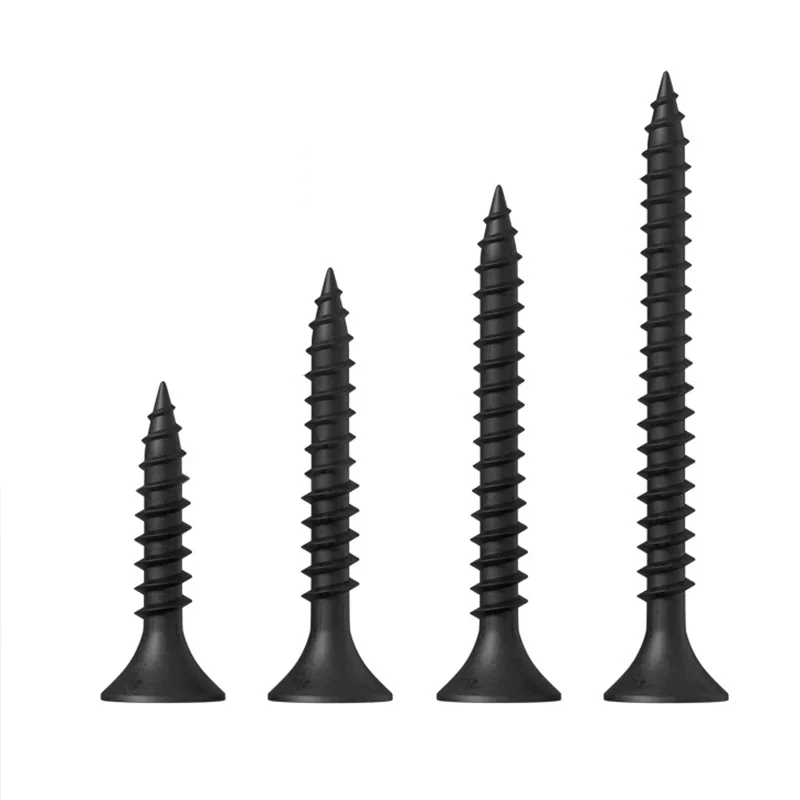 Good Quality Fasteners 3m Black/gray Phosphated Bugle Head Gypsum Board Fastener Drywall Screw Tornillos OEM Flat GB Black Color