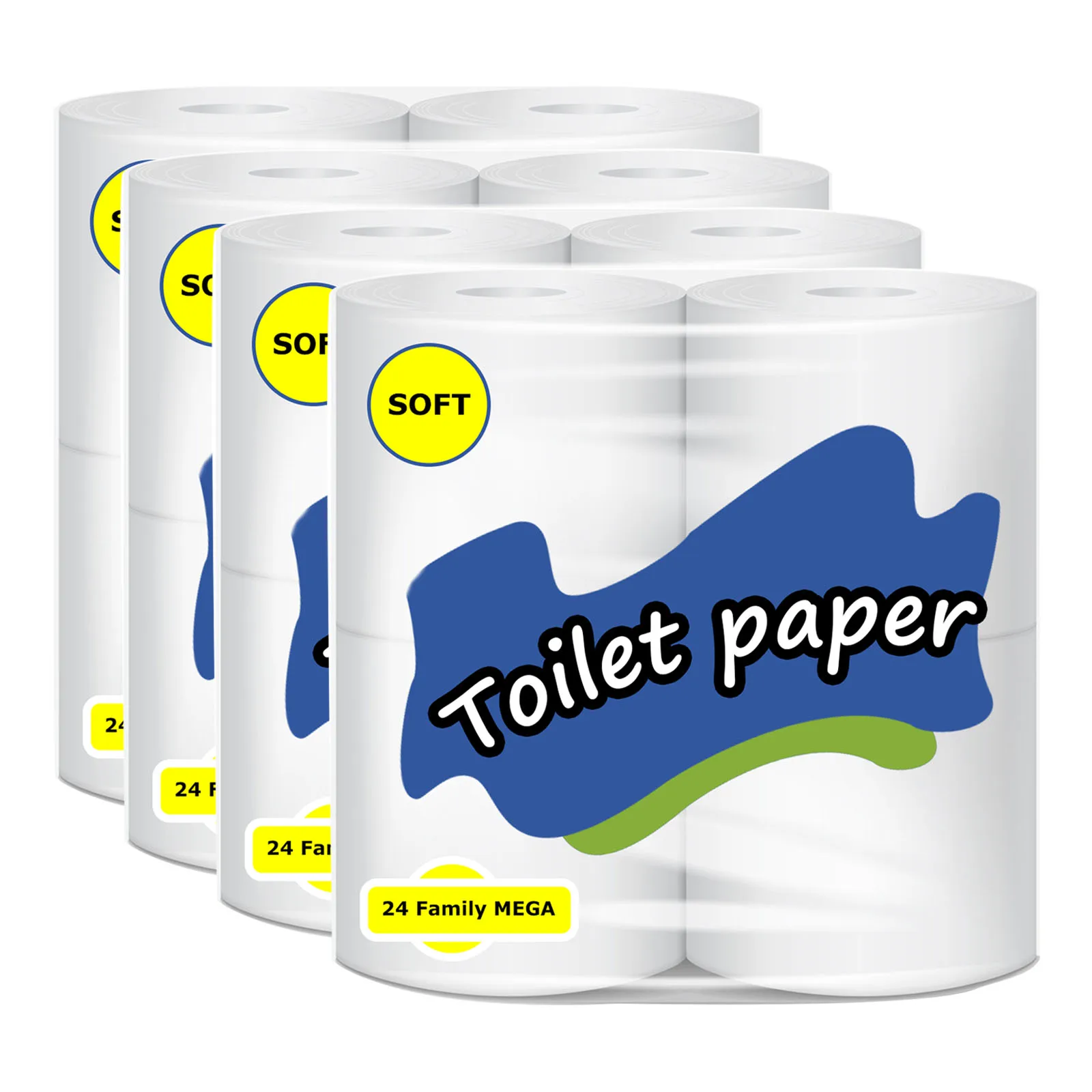 Wholesale bulk best price custom printed virgin bamboo pulp bathroom tissue toilet paper