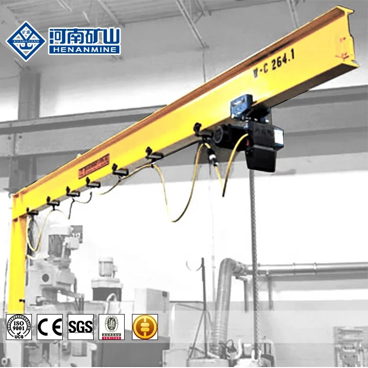 Customized Motor Driven Wall Bracket Jib Crane  5 ton 10 ton Wall Mounted Jib Crane