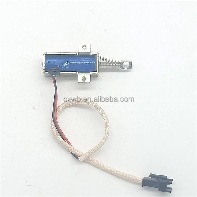 Factory price U0436L pull type open frame solenoid  DC 3v 6V electric solenoid travel  6mm  mini solenoid
