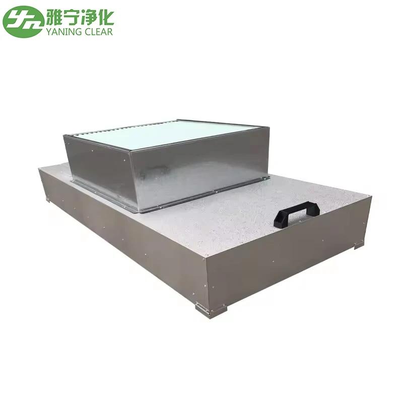 Extra Large Air FFU Fan Filter Unit Double Motor With Powder Coated Stainless Steel Air Cleaning Equipment