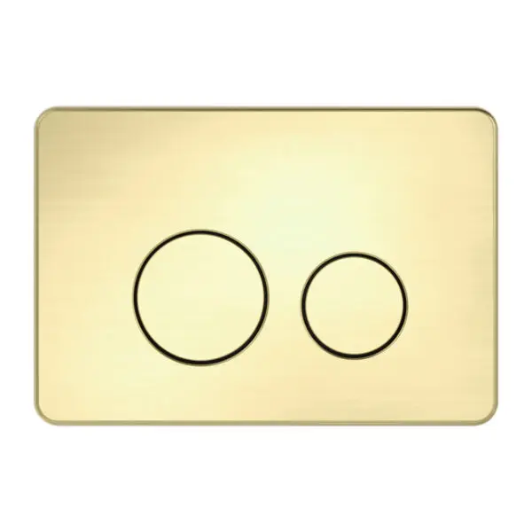 YSW modern high end bathroom accessories in wall toilet push plate brushed gold Empuje del inodoro en la pared