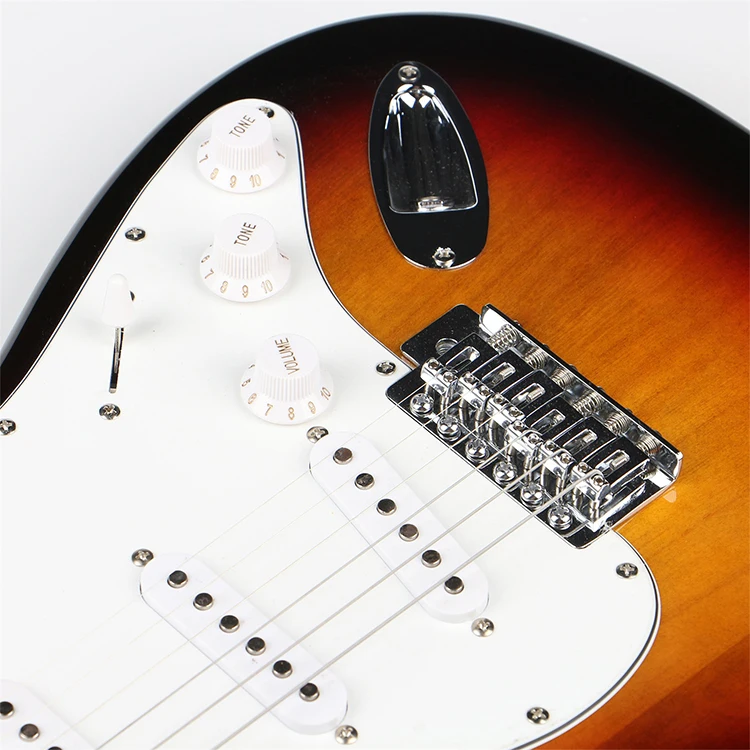 Hotsale OEM/ODM High quality Custom ST Electric guitar for sale musical instrument stringed instrument