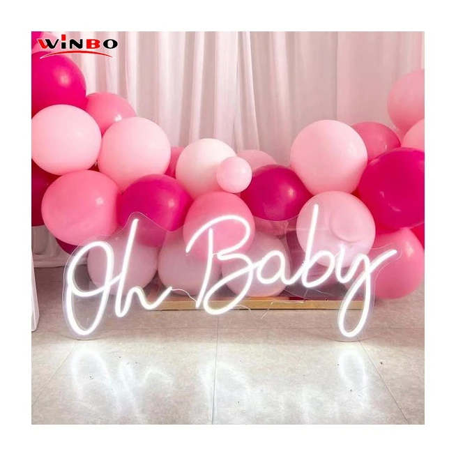 Winbo Manufacturer Drop Shipping Custom Led neon sign flex NO MOQ Acrylic Led Letter Light Neon Sign