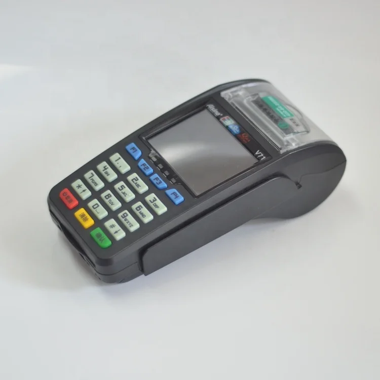 Портативный Pos-терминал NFC POS беспроводной мобильный терминал GPRS/3G EFT V71